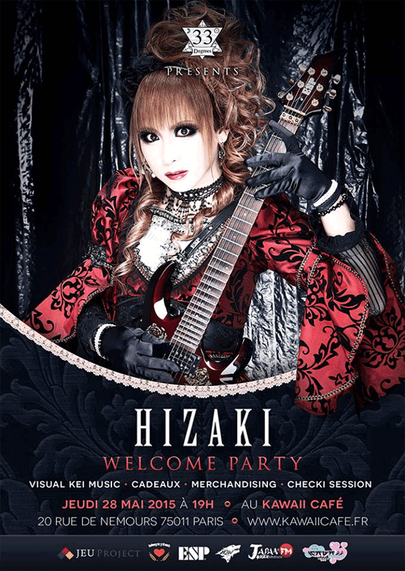 Hizaki in Parijs bij Japan FM en in Kawaii Café