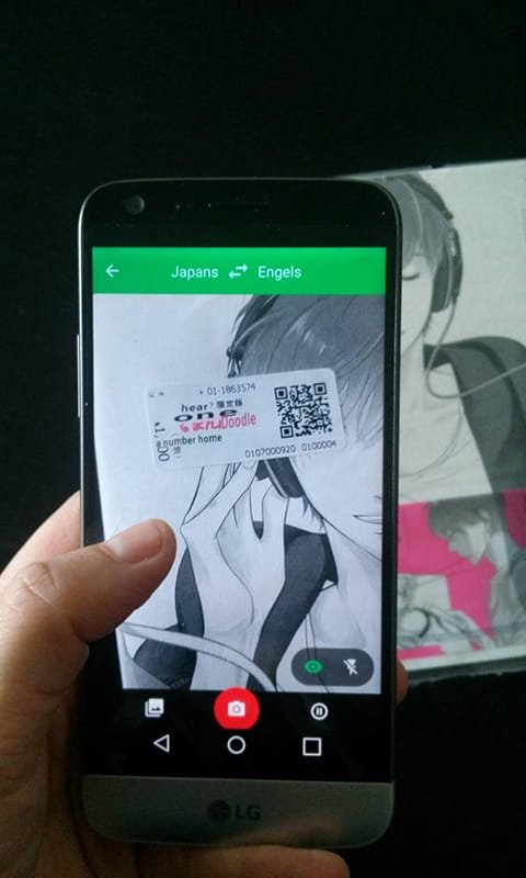 Japans direct vertalen met Google Translate.