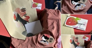 AVO Blog winactie pakket van Lotunq: Sakura Geiko t-shirt en Eternal Luck tas.