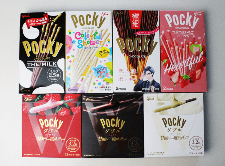 Product Review: Pocky The Milk, Colorful Shower, Gokuboso, Strawberry Heartful, Double Strawberry, Double Chocolate & Double Fromage