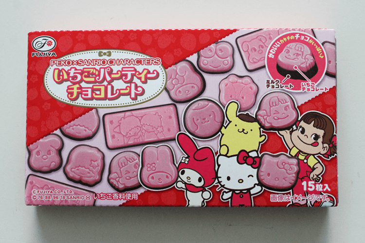 Product Review: Fujiya – Strawberry Party Chocolate: Peko × Sanrio Characters
