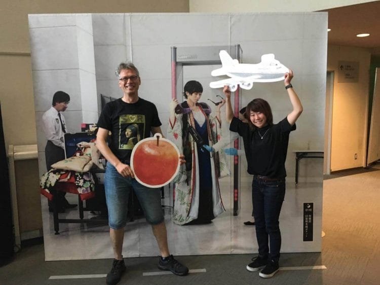 Herman met andere Japanse fan voorafgaand aan concert Shiina Ringo in Nagayo