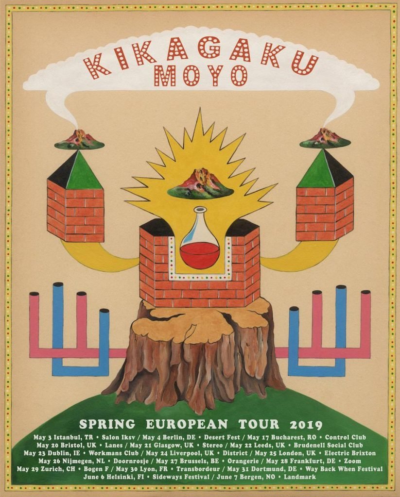 Kikagaku Moyo Spring European Tour 2019 poster. Poster by Will Gaynor