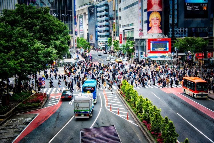 Hanneke's photo of the Shibuya Crossing, Tokyo
