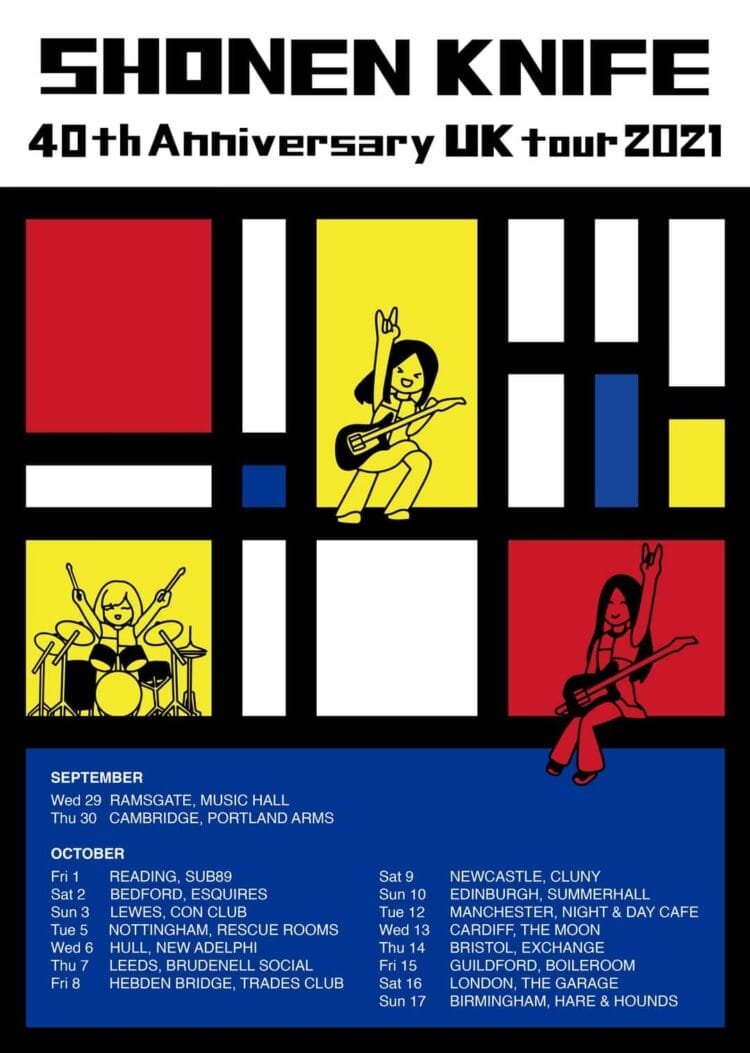 Shonen Knife viert 40ste jubileum met tour door Verenigd Koninkrijk