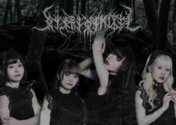 The four members of ultra-dark idol unit NECRONOMIDOL © NECRONOMIDOL