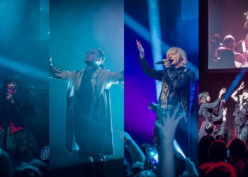 Collage of photos taken during HYPER JAPAN Festival 2022 - HYPER Live with performers GARUDA – BANG – Miura Ayme – NECRONOMIDOL - Photography: Francisca Hagen