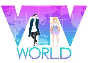Logo of VTV World with the presenters loy and Lily Kanon in front of it.