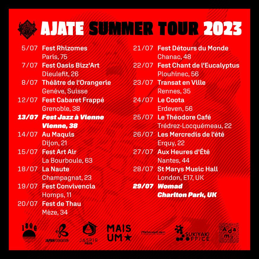 Ajate Summer Tour in Europe 2023 Dates