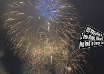 Still from THE SQUID OLDMEN's music video for "THE SQUID OLDMEN – さよならラッキーストライク (Sayonara Lucky Strike)". It is an image of fireworks (hanabi) being shot off in the dark. In Japan, it is set off in summer during festivals. The videographer and editor for this music video is the guitarist of the band, Komiyama.