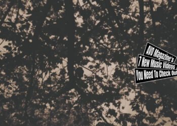 Still from the music video "焦燥 (Shousou)" by 青い薔薇 (Aoibara). The camera focusses on tree branches that are filled with leaves. It seemed to be filmed or edited in a sepia-tone effect.