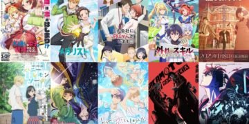 Anime key visuals from the series: Class no Daikirai na Joshi to Kekkon suru Koto ni Natta. (クラスの大嫌いな女子と結婚することになった。), Medalist (メダリスト), Kono Kaisha ni Suki na Hito ga Imasu (この会社に好きな人がいます), Hazure Skill "Kinomi Master": Skill no Mi (Tabetara Shinu) wo Mugen ni Taberareru You ni Natta Ken ni Tsuite (外れスキル《木の実マスター》 ～スキルの実（食べたら死ぬ）を無限に食べられるようになった件について～), Tasokare Hotel (誰ソ彼ホテル), Honey Lemon Soda (ハニーレモンソーダ), Kusuriya no Hitorigoto 2nd Season (薬屋のひとりごと 第2期), Douse, Koishite Shimaunda. (どうせ、恋してしまうんだ。), Sakamoto Days (SAKAMOTO DAYS), Ore dake Level Up na Ken Season 2: Arise from the Shadow (俺だけレベルアップな件 Season 2 -Arise from the Shadow-).