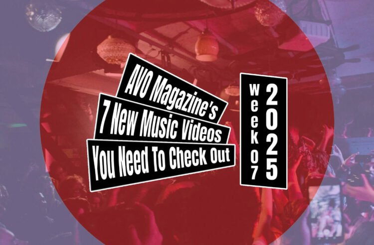Music Video Roundup logo on top of a design with the red dot (inspired by the Japanese flag) and a concert photo taken by Francisca Hagen (at the Haru Nemuri show at V11 in Rotterdam). We have arrived at week 7 of 2025.
