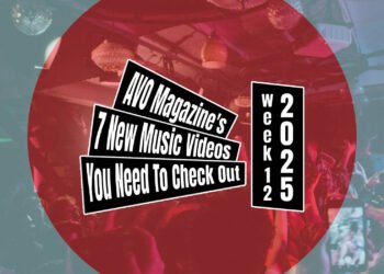 Music Video Roundup logo on top of a design with the red dot (inspired by the Japanese flag) and a concert photo taken by Francisca Hagen (at the Haru Nemuri show at V11 in Rotterdam). We have arrived at week 12 of 2025.