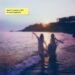 over art for Hitsujibungaku’s new album 'Don’t Laugh It Off'. It shows a serene beach scene at sunset with two members of the alternative rock band from Japan.